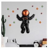 Wallity Zidna dekoracija Cosmonaut 3, 35cmx47cmx10cm, Crna | Eponuda.ba