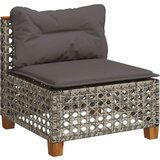 9-dijelni set vrtnih sofa od poliratana s jastucima sivi | shoptok.hr