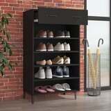 Ormarić za cipele crni 60 x 35 x 105 cm od konstruiranog drva | shoptok.hr