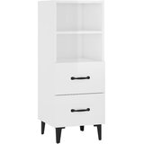  Komoda sjajna bijela 34,5x34x90 cm od konstruiranog drva | shoptok.hr