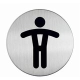 Durable piktogram - WC moški, fi 83mm (4905) DU490523 | Shoptok.si