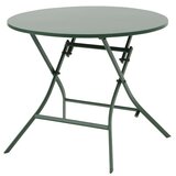 Hesperide Baštenski sto okrugli Greensboro sklopivi 85x85x71 metal maslinasti (205069) | ePonuda.com