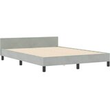  s opruga kutije Svjetlosiva 160 x 200 cm Baršun | shoptok.hr