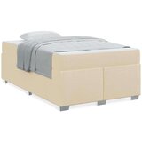  Konstrukcija postelje z vzmetnico krema 120 x 200 cm blago, (5000126913) | Shoptok.si