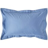 HOMESCAPES Air Force Blue prevleka za blazino iz egipčanskega bombaža z nabranimi robovi, 1000 niti, 50x75 cm, (20751187) | Shoptok.si