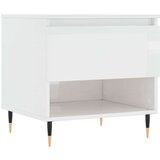  Stolić za kavu sjajni bijeli 50 x 46 x 50 cm konstruirano drvo | shoptok.hr