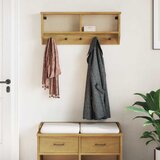  Zidna vješalica za kapute SANDNES 87x12x35 cm puno drvo bor | shoptok.hr