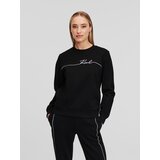 Karl Lagerfeld Sweater majica crna / bijela | shoptok.hr