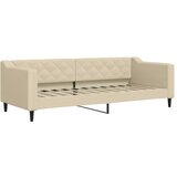 Dnevni krevet na razvlačenje krem 80 x 200 cm od tkanine | shoptok.hr