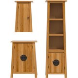 3-dijelni set kupaonskog namještaja od masivne borovine | shoptok.hr