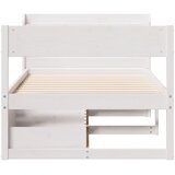  Okvir kreveta bez madraca bijeli 90 x 200 cm masivna borovina | shoptok.hr