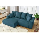 Bobochic Paris Plava baršunasti kutna garnitura Enjoy – | shoptok.hr