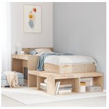 vidaXL Noćni ormarić s radnim stolom 222x122x75 cm od masivne borovine | shoptok.hr