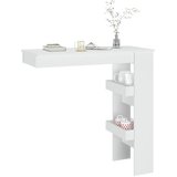  Zidni barski stol bijeli 102 x 45 x 103,5 cm konstruirano drvo | Eponuda.com