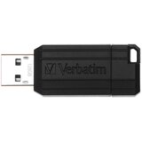 Verbatim PinStripe 128GB, USB 2.0, 10/4MB/sec pendrive, črn | Shoptok.si