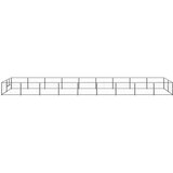 vidaXL kavez za pse crni 18 m² čelični | shoptok.hr
