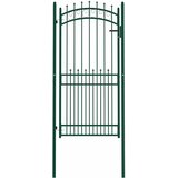  Vrata za ogradu EMMEN s šiljcima čelik 104x147 cm zelena | shoptok.hr