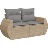  7-dijelni set vrtnih sofa od poliratana s jastucima bež 100 x 55 x 73 cm | shoptok.hr
