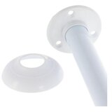 Tendance zaobljeni držač zavjese za kadu 90-90cm, aluminij, bijeli | shoptok.hr