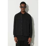 C.P. Company Košulja 15CMSH157A002824G SHIRTS LONG SLEEVE Gabardine Buttoned Shirt za muškarce, boja: crna