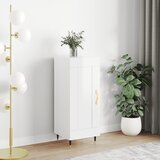 vidaXL Komoda visok sijaj bela 34,5x34x90 cm inženirski les | Shoptok.si