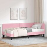  Kotni okvir postelje z matrico Drugo 2 pcs Siva Žamet, (5000123378) | Shoptok.si