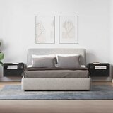  Zidni noćni ormarići 2 kom crni 45x26x28,5 cm | Eponuda.com