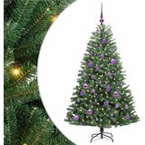  Umjetno božićno drvce s nogom Zelena 150 cm PVC i metal | shoptok.hr