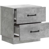  Nočna omarica Betonsko siva 43 x 34,5 x 44,5 cm Inženirski les, (5000209875) | Shoptok.si