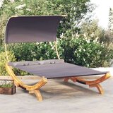 Vanjski Zunanja postelja s streho 165x203x126 cm trden les antracit, (20764827) | Shoptok.si
