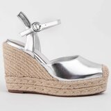 Leindia Espadrile 102927 Srebrna | Shoptok.si