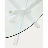 Kave Home Jedilna miza s stekleno mizno ploščo 100x200 cm Argo – | Shoptok.si
