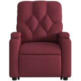  Električni masažni naslonjač na podizanje od tkanine boja vina | shoptok.hr