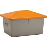 Cemo Posoda za posipni material iz umetne mase s steklenimi vlakni, prostornina 550 l, brez odprtine za odvzemanje, siva posoda | Shoptok.si