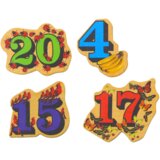  Set of Wooden Number Picture Magnets, 20 pieces | shoptok.hr