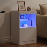  Komoda s LED svjetlima bijela 41x37x67 cm | shoptok.hr