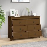  Bočni ormarić boja meda 100 x 40 x 72 cm od masivne borovine | shoptok.hr