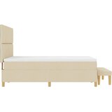  Krevet s opruga kutije s jastukom Krema 200 x 140 cm tkanina | shoptok.hr