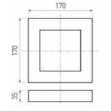  LED plafonsko svetlo FENIX LED/12W/230V 3800K 17 cm | Eponuda.com