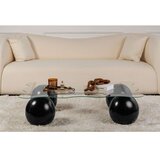 Hanah home Sto za dnevnu sobu Noxa Black Transparent