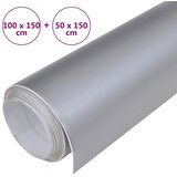  Folije za automobil 2 kom mat srebrne 100 x 150 cm+50 x 150 cm | shoptok.hr