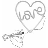  LED neonska zidna dekoracija LOVE LED/3W/3xAA USB ružičasta | Eponuda.com