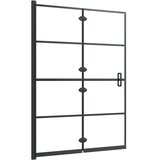  Sklopiva pregrada za tuš ESG 100 x 140 cm crna | Eponuda.ba