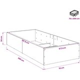  Okvir za podesivu bazu kreveta Dimljeni hrast 70 x 200 cm | shoptok.hr