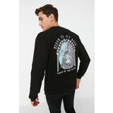 Trendyol Black Men's Relaxed Fit Crew Neck Thick Sweatshirt | Shoptok.si