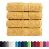 Premium ručnici za pranje SOLUND 4 kom zlatne boje 30x30 cm 600 g/m² | Shoptok.si