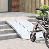 Ramp za invalidska kolica Srebrno 122 x 73 5 x 11 cm Aluminij | shoptok.hr