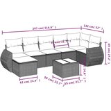 vidaXL 8-dijelni set vrtnih sofa s jastucima smeđi od poliratana | shoptok.hr