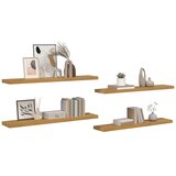  Polica na zidu 4 pcs Bež 120 x 23,5 x 4 cm Konstruirano drvo | shoptok.hr