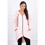 Kesi Sweatshirt with zip back powder pink Cijene